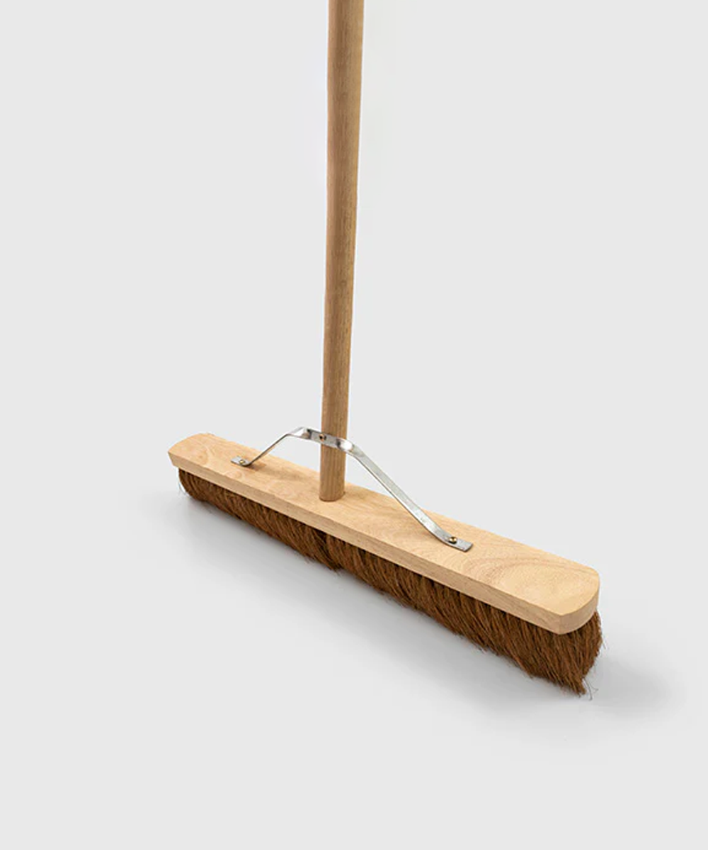 Everyday Wooden Platform Broom With Handle - Soft
